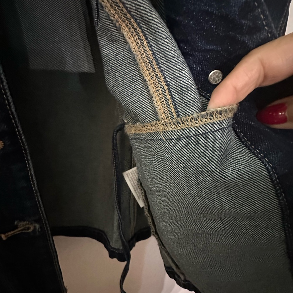 ZARA Oversized Casual Lightweight Blue Denim Jean Jacket Medium - Picture 7 of 14